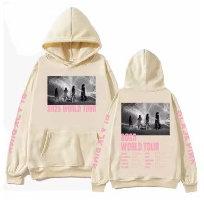 BLACKPINK ワールドツアー プルオーバーフーディー L BLACKPINK 2025 WORLD TOUR Hoodie Fan Merch for Blink Perfect