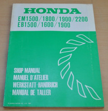 HONDA EM EB 1500 1800 1900 2200 1600 Generator Motor Werkstatthandbuch 1982