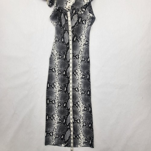 XOXO Romper Womens Size XL Black Snake Print Jumper Sleeveless Wide Leg Pockets - Picture 8 of 10