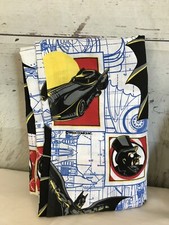 BATMAN TWIN FItted Flat SHEET Boys Bedding DC Comics 1992 66x91