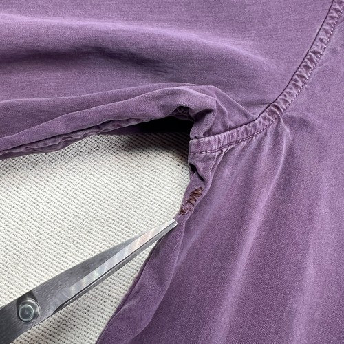 Carbon 2 Cobalt Shirt Mens Sz Small Purple Silk Cotton Blend Long Sleeve Casual - Picture 5 of 13
