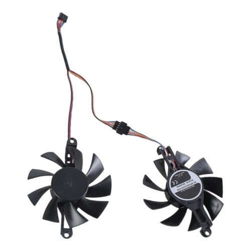 80mm 4Pin Video Card Fan Easy Installation Replacement for RX580 2048 Computer - Afbeelding 2 van 8