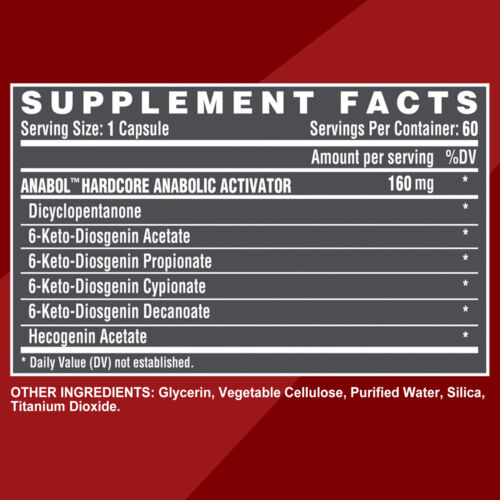 Nutrex Research Anabol Hardcore - Anabolic Activator,Muscle,Testosterone Booster - Picture 2 of 8