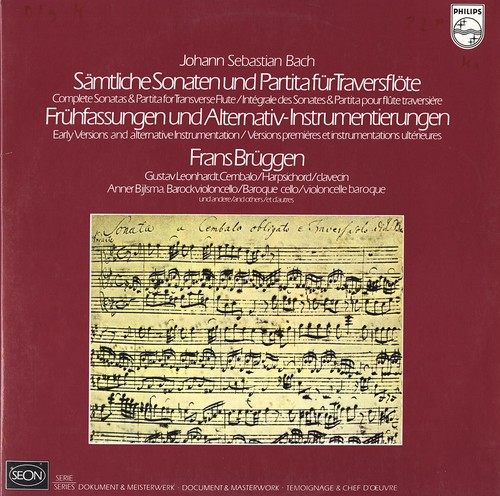 BRUGGEN Recorder BACH Complete Sonatas and Partitas for Flute PHILIPS 6775022 NM - Picture 1 of 3