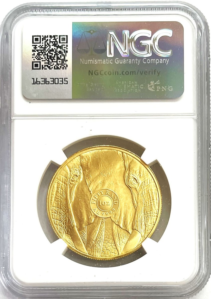 2023 GOLD SOUTH AFRICA 50 RAND ELEPHANT 1 OZ BIG 5 SERIES II