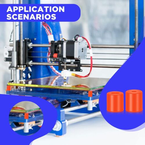 12 Stück 3D Drucker Wärmebett Teile Silikon Nivellierung Festbett Halterung Hitzebeständig - Bild 2 von 6