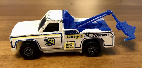 Camión grúa Hot Wheels White Ramblin' 1974 Larrys remolque Hong Kong LEER - Imagen 11 de 15