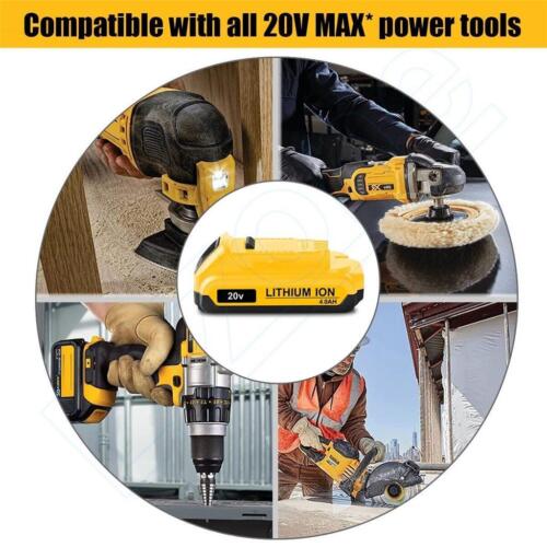 Paquete de 2 baterías compactas Lizone DCB240 4Ah para batería de 20 V Dewalt DCD/DCF/DCG/DCS - Imagen 3 de 9