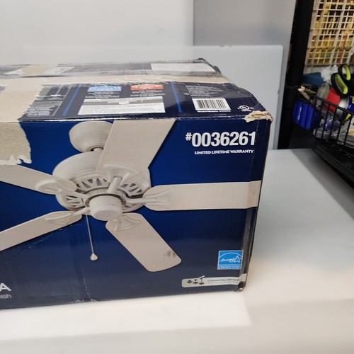 Harbor Breeze White CALERA 52" Silver + White Finish Ceiling Fan - Picture 3 of 18