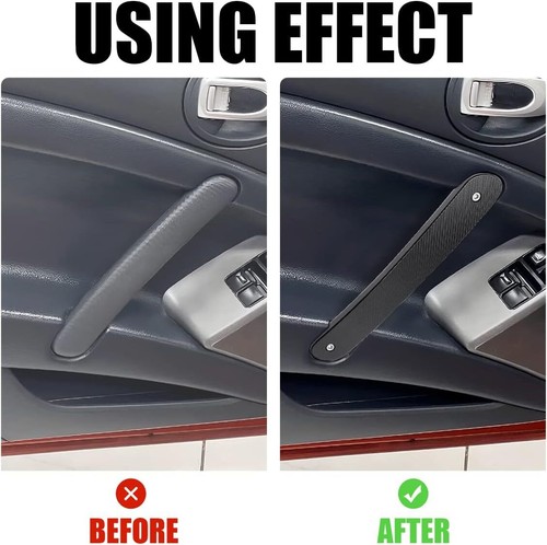 2x Aluminium Interior Door Pull Handle for Mitsubishi Eclipse & Spyder 2006-2012 - Picture 3 of 7