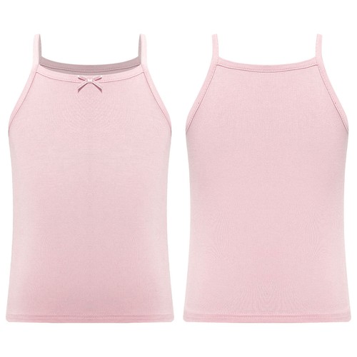 Kids Girls Camisole Solid Color Crop Top Casual Vest Gym Costume T-shirt Jazz - Picture 45 of 61