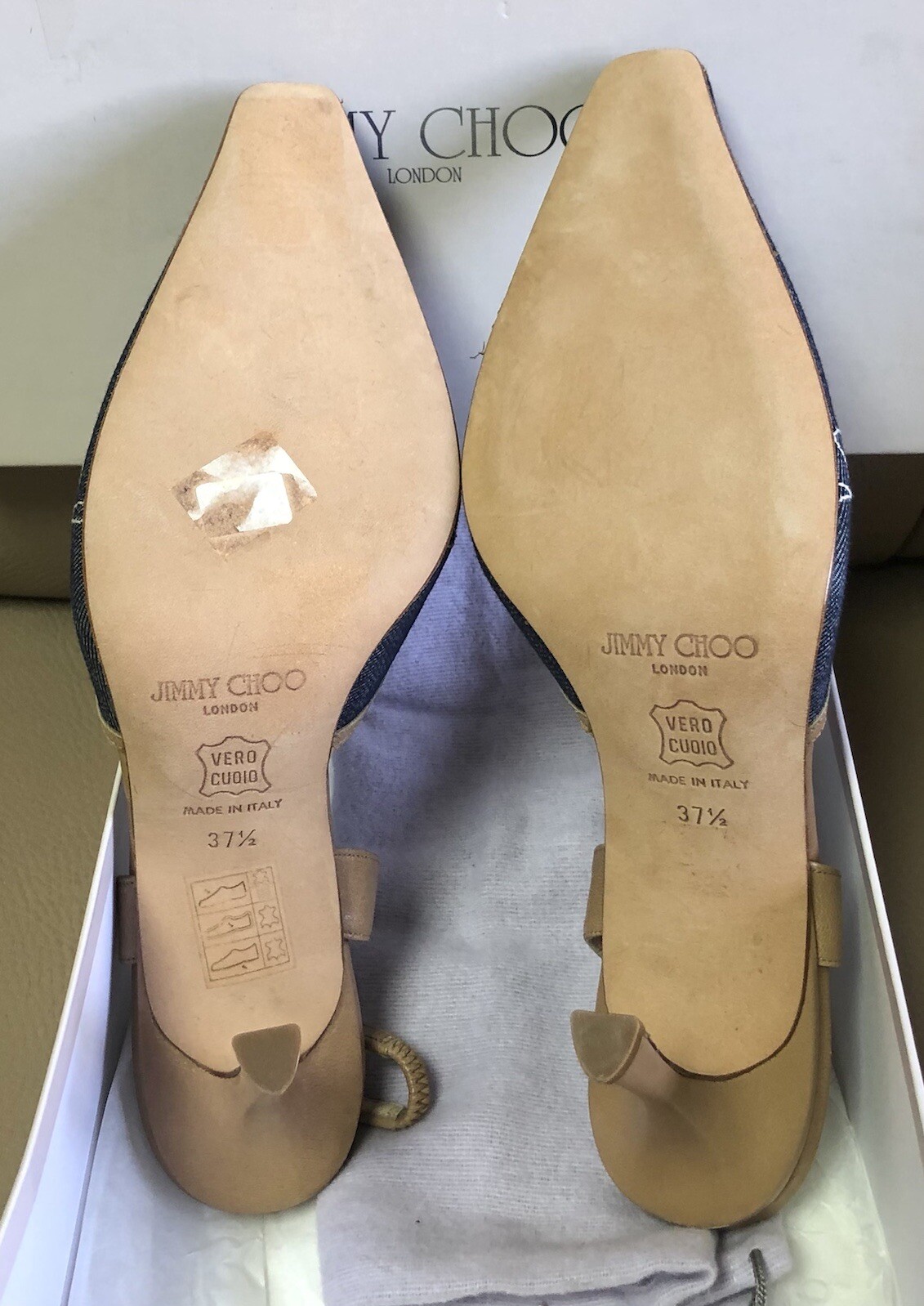 Women’s Jimmy Choo Silk Satin White Sling back Size UK 4.5 EU 37.5 Never Worn image 2