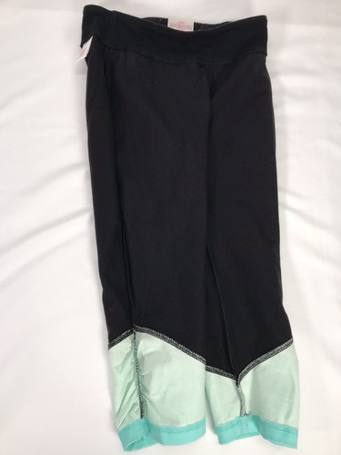 SO Girls YOGA Gathered Hem CAPRI PANTS size 10 Aqua Stone DG72A108R - Picture 5 of 10