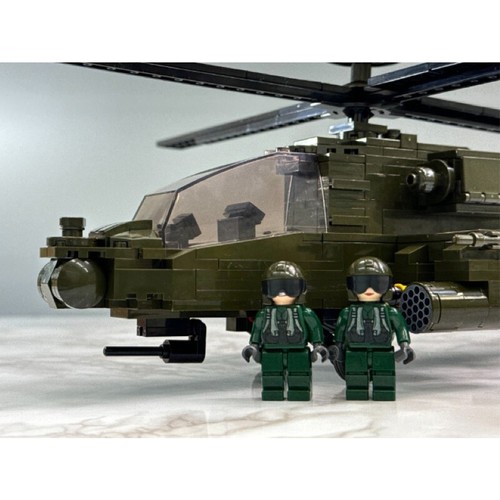 OXFORD Cobra Combatant Apache Attack Helicopter CJ36519 Military Brick Block - Picture 15 of 16