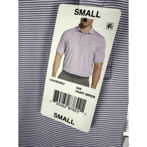 Camicia Callaway Golf Fairy Wren Flessibile Elasticizzata Asciugatura Fredda Uomo Small Nuova con etichette - Foto 4 di 9