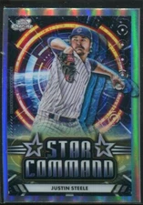 2024 Topps Chrome Star Command Justin Steele #SC-21 Chicago Cubs
