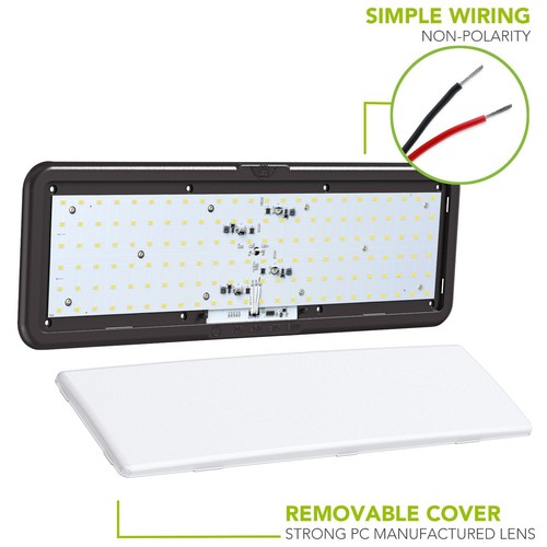 RV Interior BRONZE LED Ceiling Light Fixture 12v 144 LED 1450 LUMEN EXTRA BRIGHT - Picture 5 of 12