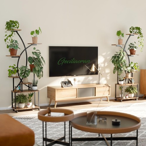 Plant Stand Indoor with Grow Light, 8 Tiered Tall Plant Shelf for Multiple Plant - Picture 6 of 7