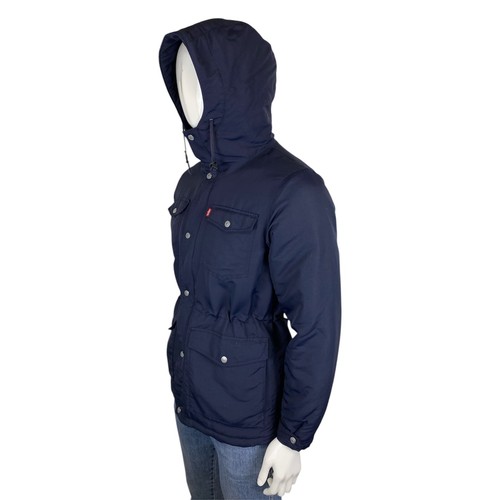 LEVIS Vintage Hooded Puffa Jacket S Puffer Parka Coat 90s Y2K Levi's - Bild 6 von 12