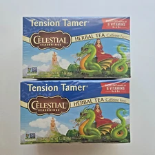 Celestial Seasonings Tension Tamer Herbal Tea 2 Boxes 20 Ct BB 03.01.2026