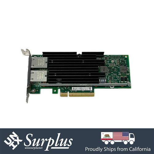 Intel X540-T2 Dual Port 10GB  RJ45 PCIe x8 Ethernet Network Card Low Profile - Afbeelding 1 van 9