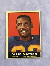 1961 Topps Football, Ollie Matson. #50,  Ex-Ex/Mt?  See Description & Pictures