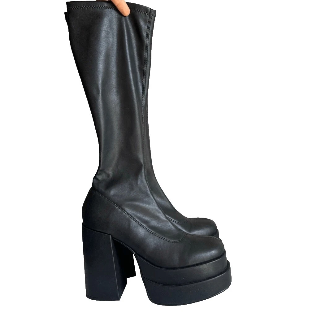 Steve Madden Black Rubber Boots for Women