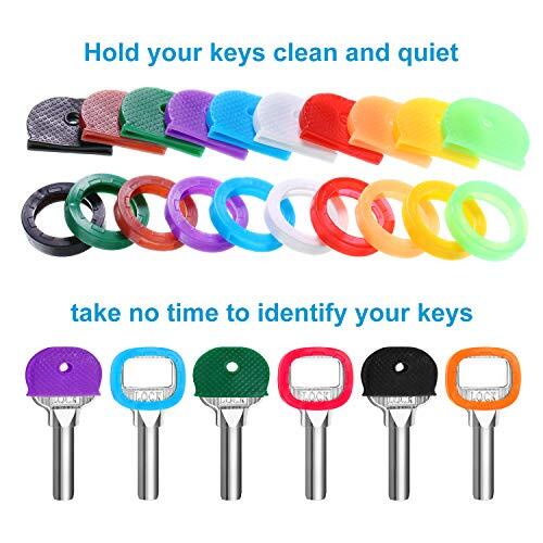 80 Pieces Key Color Covers Key Caps Tags Covers Set Plastic Key Identifier Ri... - Picture 5 of 7
