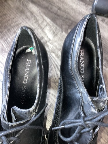 Franco Sarto Größe 8 M Barlie schwarze hochhackige Oxford-Schnürstiefel aus Leder  - Bild 8 von 10
