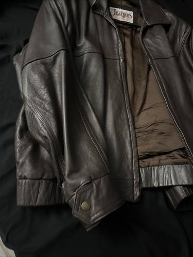 Vintage Diamond Leathers Brown Leather Jacket - Picture 5 of 6