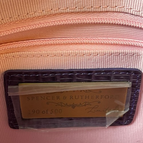 Spencer & Rutherford Handbag Womens Red Purple Green Leather Sun Burst Purse - Picture 10 of 19