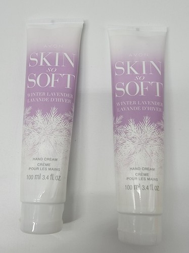 (Lot Of 2) Avon Skin So Soft Winter Lavender Hand Cream 3.4 oz SEALED - Picture 2 of 8