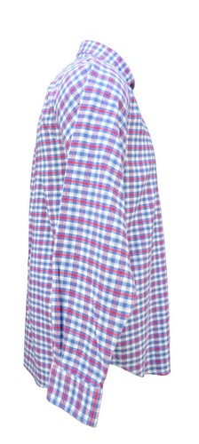 Vineyard Vines Herren Medium rot weiß blau kariert Slim Fit Wal Hemd - Bild 3 von 8