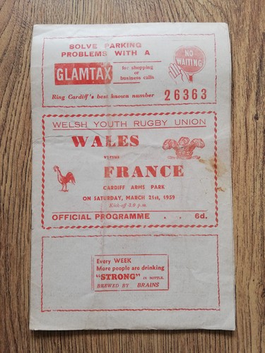 Wales Schools \ Youth \ Students Rugby Union Programmes 1946 - 2006 - Picture 35 of 89
