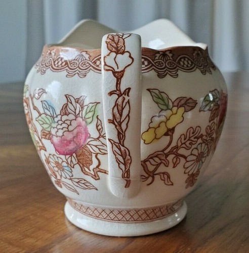 Creamer Dish Vintage Maruta Hand Crafted in Japan Porcelain Tree Flowers Birds - Picture 7 of 7