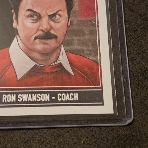 Ron Swanson Basketball Trading Card Cuyler Smith Art Print Parks And Recreation - Picture 5 of 10