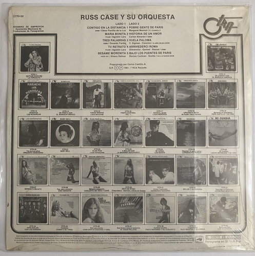RUSS CASE Y SU ORQUESTA -UN VIAJE MUSICAL- 1981 MEXICAN LP FACTORY SEALED, JAZZ - Imagen 2 de 2