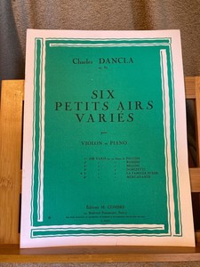Charles Dancla Air Varié op. 89 n°5 Famille Suisse partition violon piano Combre