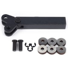 Dual Wheel Cutting Knurling Tools Steel Diagonal Knurl Set For Metal Lathe