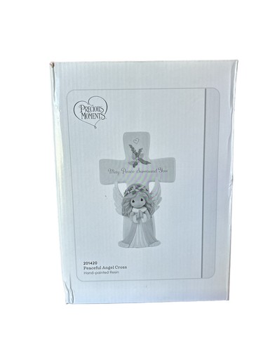 Rare NIB~Precious Moments Hanging Angel Cross~May Peace Surround You