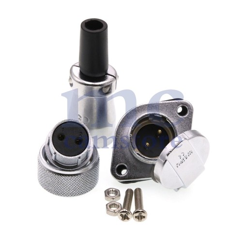 WEIPU WS16 10A 2Pin Panel Mount Waterproof Plug Socket,Industrial Wire Connector - Picture 6 of 7