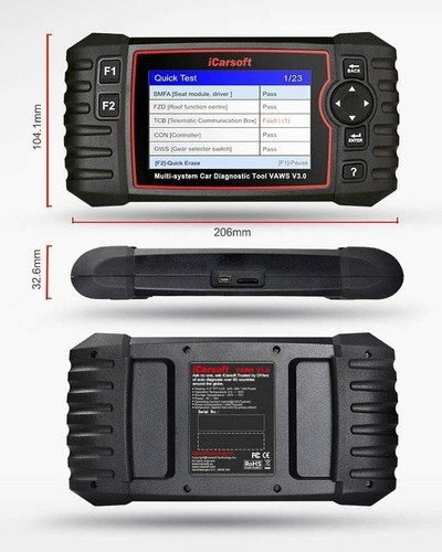 iCarsoft VAWS V3.0 - For VW Professional Diagnostic Scan Tool - Official Outlet - Picture 6 of 9