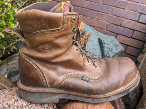 Herren Stahlkappe Justin J-Max Größe 12EE Arbeitsstiefel Stil Hergestellt in den USA Stil 0441 - Bild 2 von 8