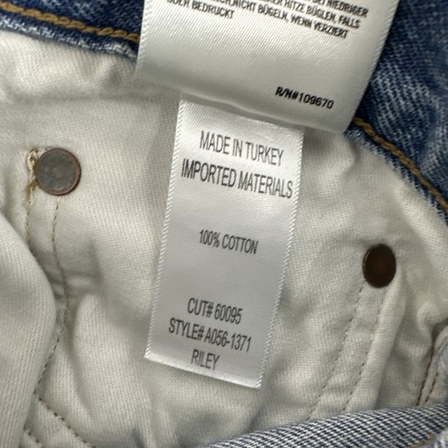 AGOLDE Women's Riley High Rise Straight Crop Jeans Blue Haven Wash Size 31 NEW - Picture 14 of 15