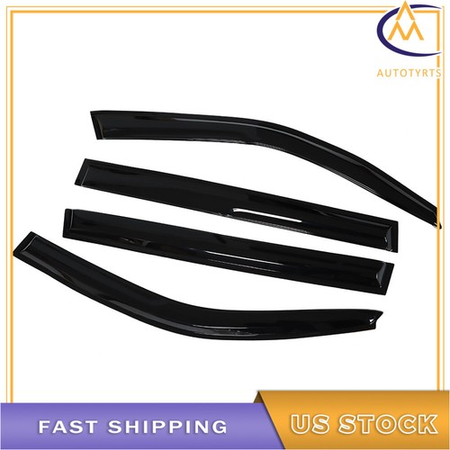 4x Deflector protector de lluvia para visera de ventana tinte humo para Toyota Highlander 2001-2007 - Imagen 3 de 8