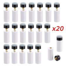 Replacements of 10-13mm Soft Pool Cue Stick Ferrules Billiard Screw-On Tips 20x