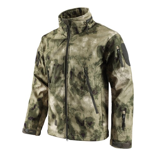 Waterproof Men's Soft Shell Jacket Tactical Military Winter Fleece Hooded Camo - Picture 35 of 36
