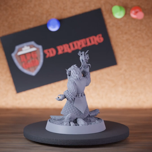 Goblin Priest Miniature Fighter Mini Dungeons and Dragons Mini DnD 5e TTRPG - Video 1 of 1