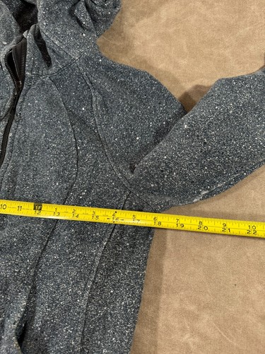 Lululemon Womens Full Zip Athletic Gray Scuba Hoodie Size 8 - Picture 12 of 12
