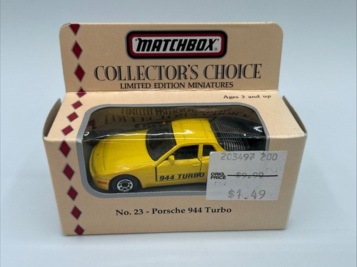 Matchbox 1994 COLLECTOR's CHOICE #23 gelb PORSCHE 944 TURBO NEU OVP